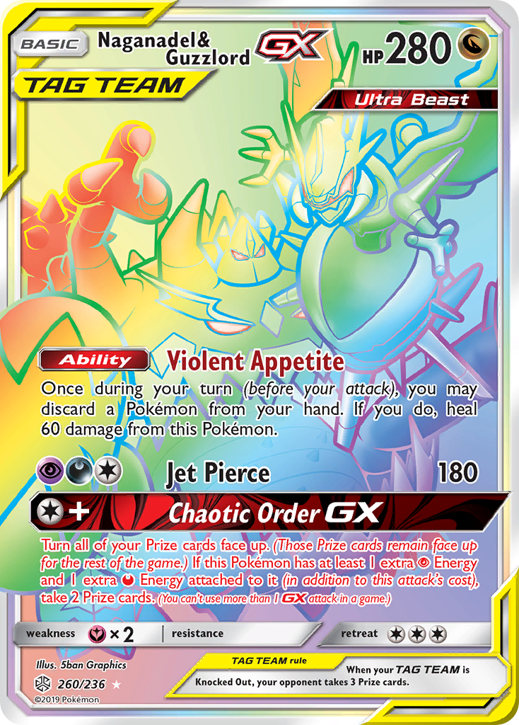 Naganadel & Guzzlord GX [Tag Team] (Ultra Beast) 158/236 Values