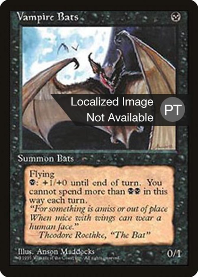 Vampire Bats [Fourth Edition (Foreign Black Border)] | Good Games TCG
