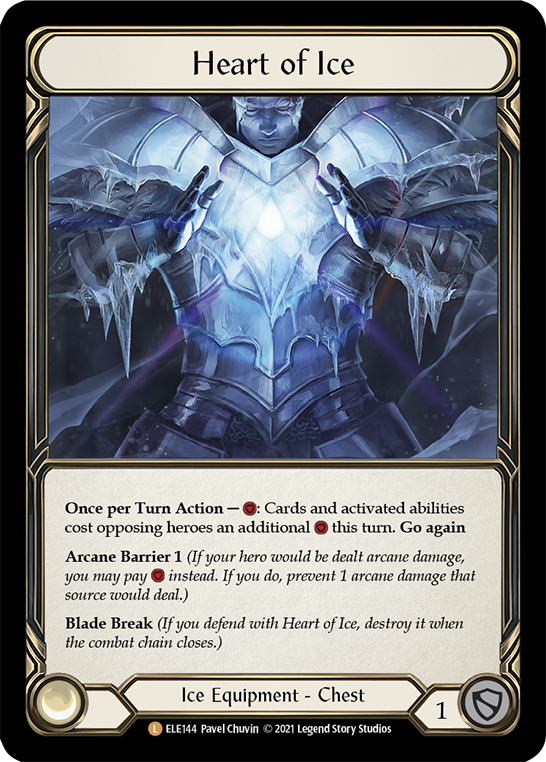 FaB Heart of Ice 氷の精神　English　CF Heart of Ice [ELE144] (Tales of Aria) 1st Edition Cold Foil | Good
