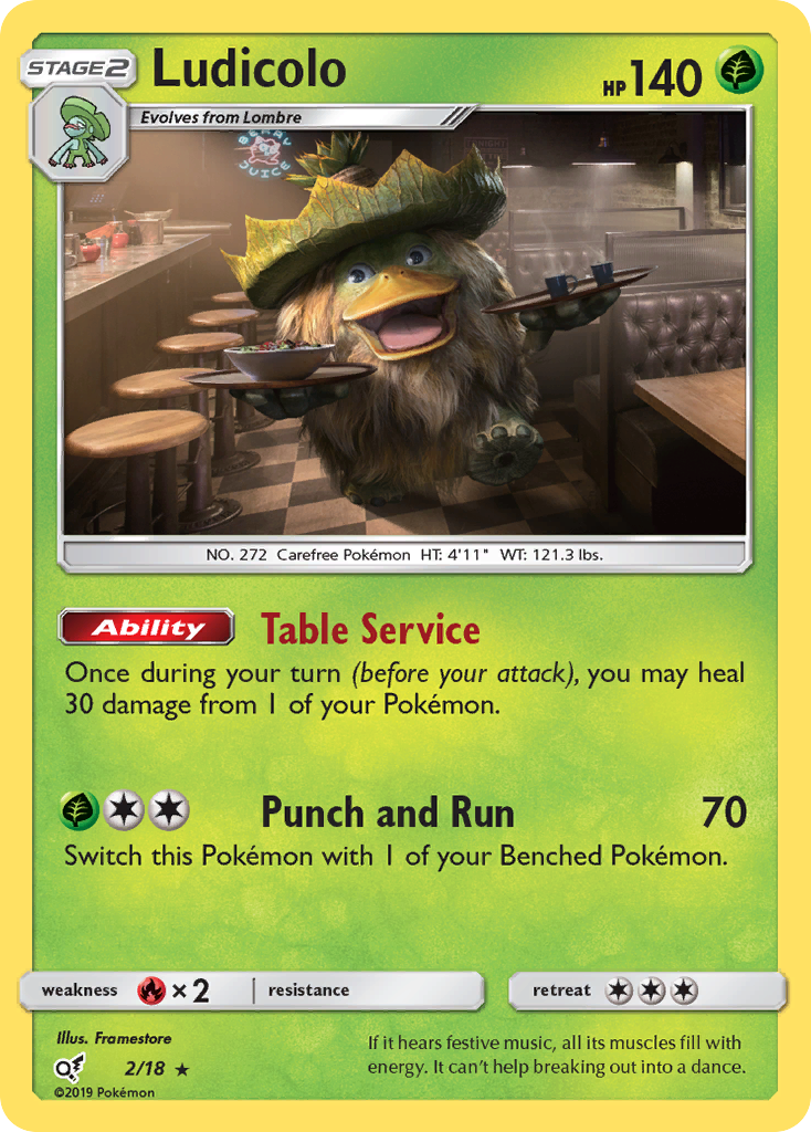Ludicolo (2/18) [Sun Moon: Detective Pikachu]
