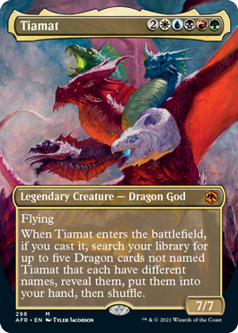 【 Foil 】アーティストプルーフ ティアマト Tiamat MTG MTG ティアマト foil アーティストプルーフ アンパサンド 英語版