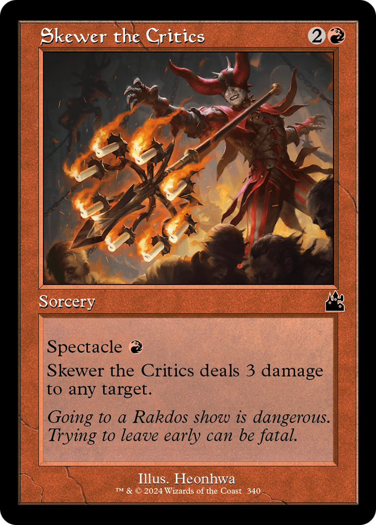 Skewer the Critics · Ravnica Allegiance [RNA] · MTG Card · Australian  Magic: The Gathering Singles · MTG MATE