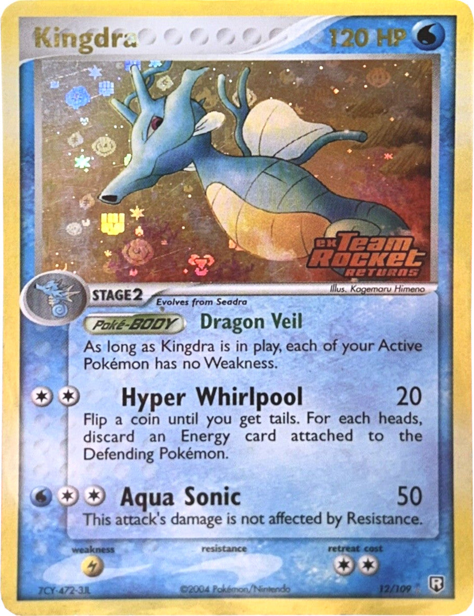 キングドラ 12/109 英語版 ex Team Rocket Returns Kingdra (12/109) (Stamped) [EX: Team Rocket Returns] | Good