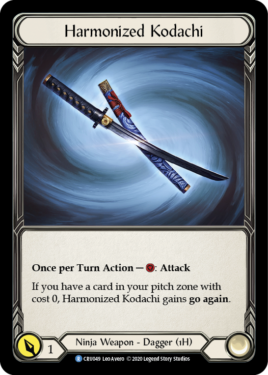 Harmonized Kodachi [CRU049] (Crucible of War) 1st Edition Cold Foil