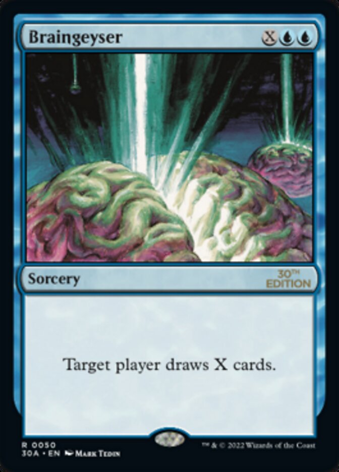 マジック：ザ・ギャザリング Braingeyser mtg 30th anniversary edition Braingeyser [30th Anniversary Edition] | Good Games TCG