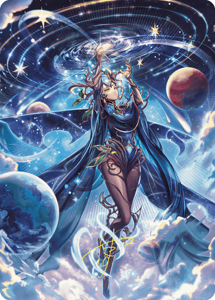 Omniscience Anime Art Card (Gold-Stamped Signature) [Wilds of