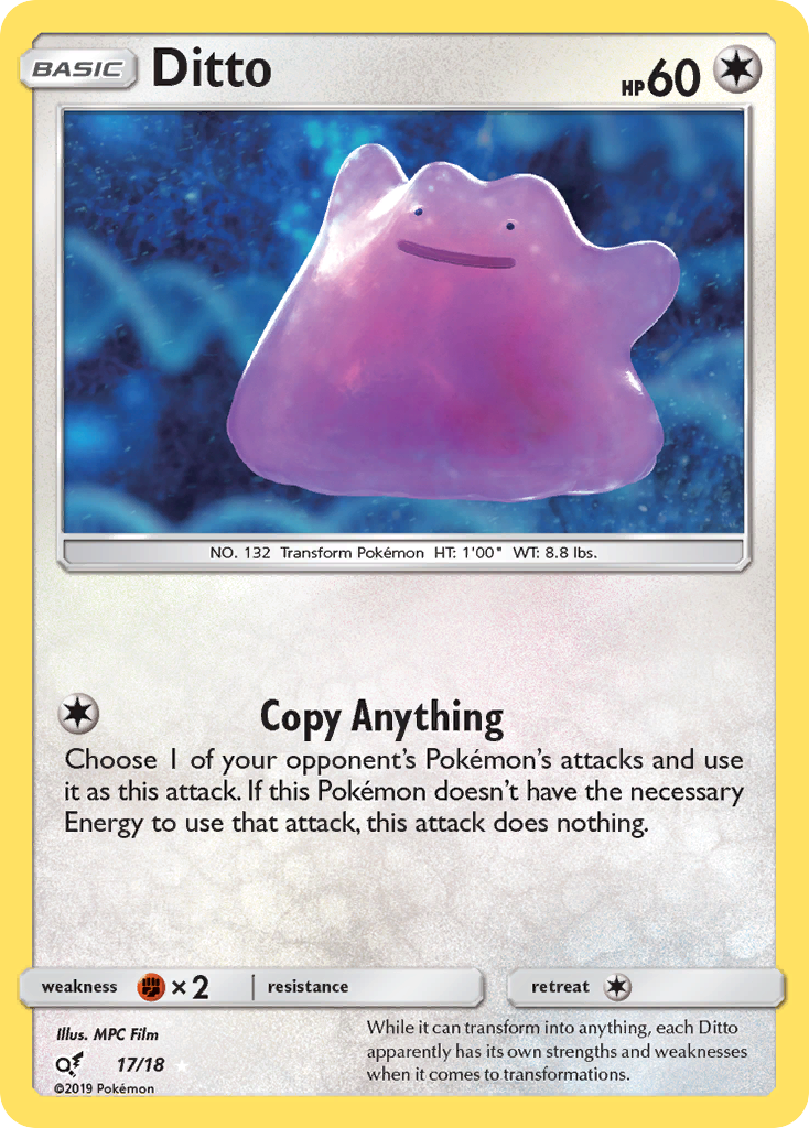 Carta de Jogo: Ditto (Pokémon TCG(Triumphant Set) Col:PKM-TPS-EN017