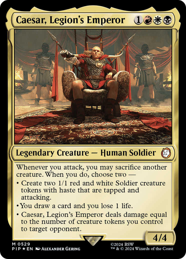 Caesar, Legion's Emperor (Surge Foil) [Fallout]