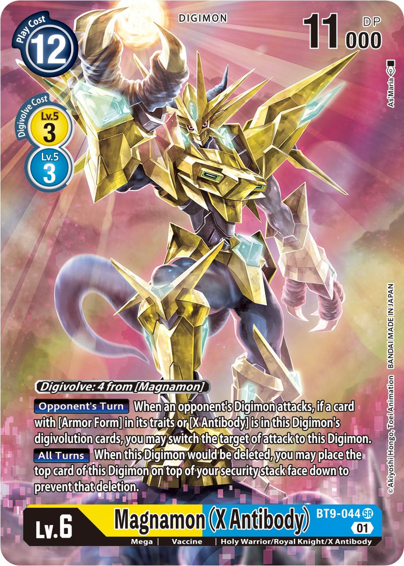 digimon card game magnamon - BT-13 - Versus Royal Knights - you may switch the target of attack to this Digimon Magnamon Blue TCG Card (Re-edited