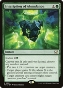 Inscription of Abundance [March of the Machine Commander]