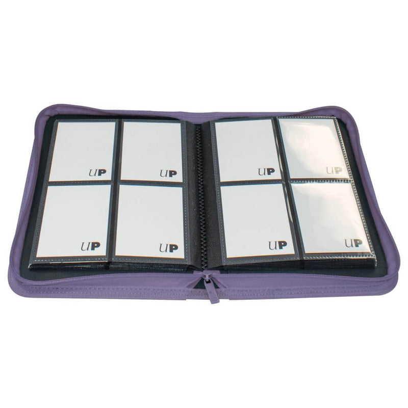 Ultra Pro Vivid 4-Pocket Zippered Pro-Binder: Purple