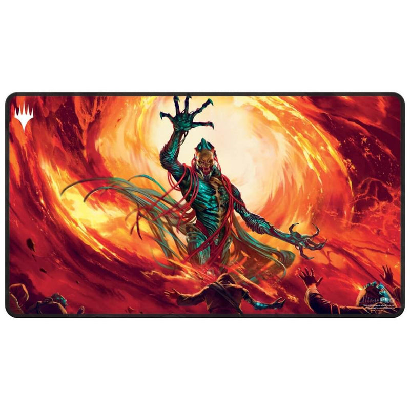 ULTRA PRO Magic: The Gathering - PLAYMAT- Brothers - Gix Yawgmoth PraetorWar Black Stitched Playmat -