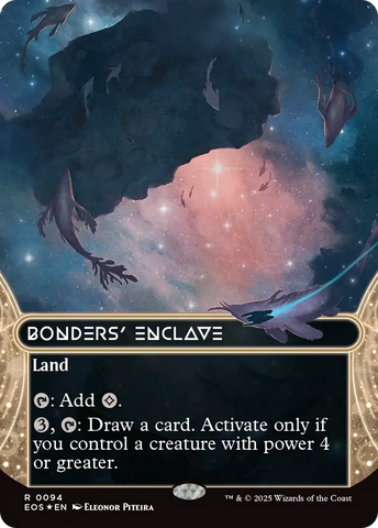 Bonders' Enclave (0094) (Borderless) (Galaxy Foil) [Edge of Eternities: Stellar Sights]
