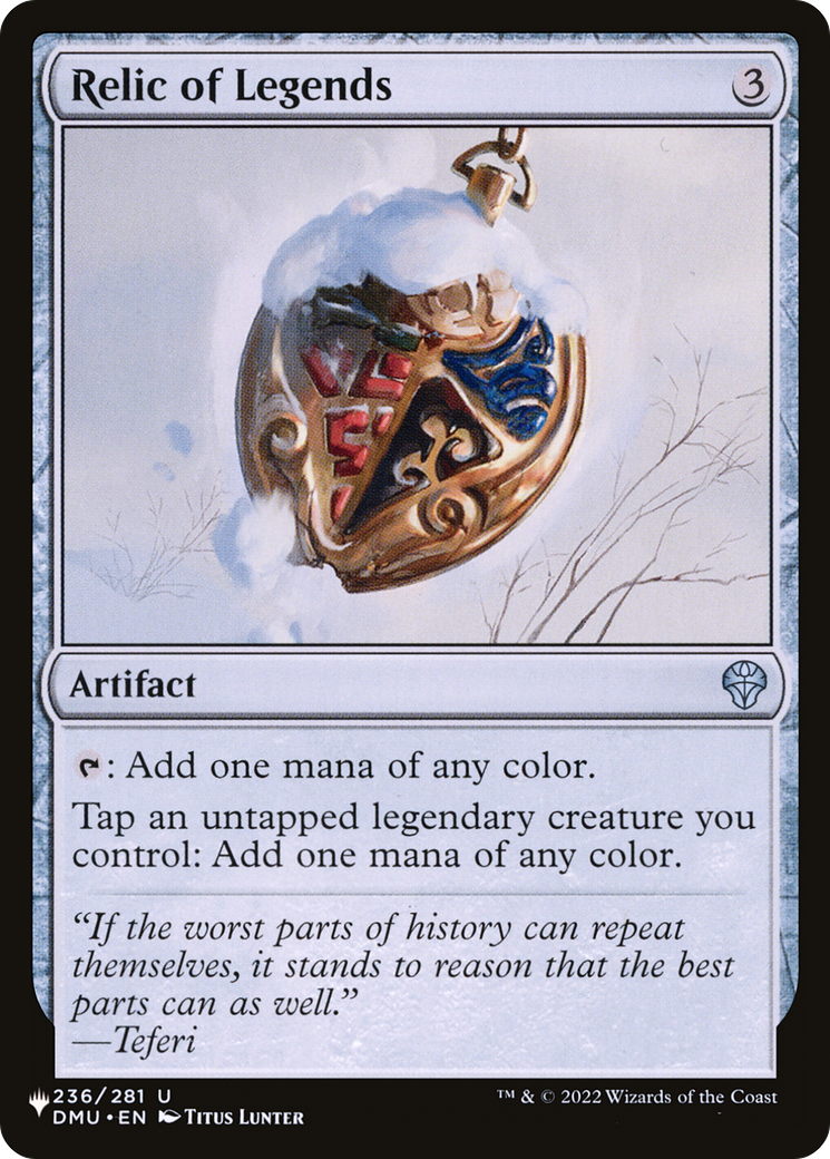 Relic of Legends [The List]