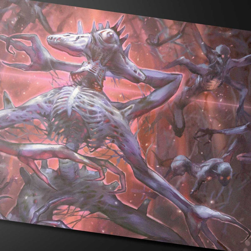 Ultra Pro: Duskmourn Playmat Mythic Cycle Black for Magic: The Gathering