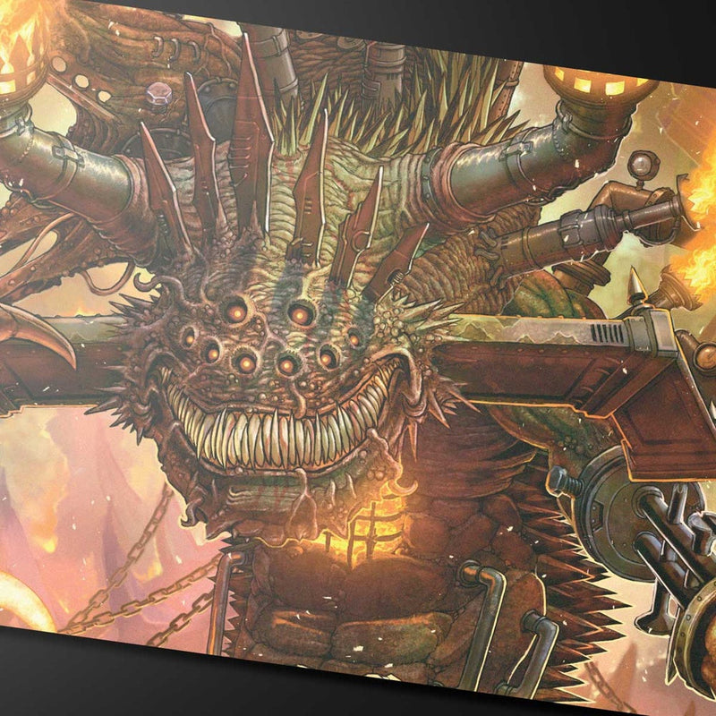 Ultra Pro: Duskmourn Playmat Mythic Cycle Red for Magic: The Gathering