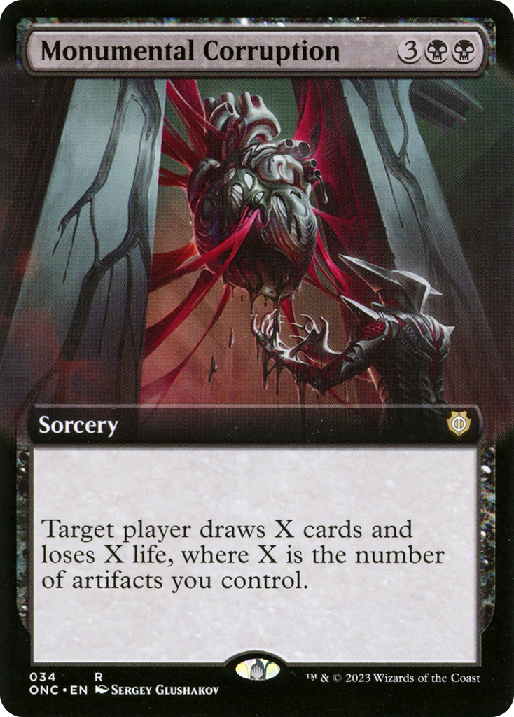 Monumental Corruption (Extended Art) [Phyrexia: All Will Be One ...