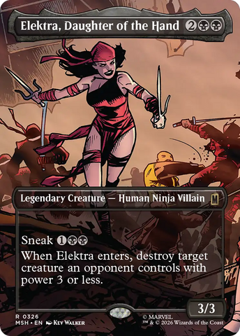 Elektra, Daughter of the Hand (Borderless) [Marvel Super Heroes]
