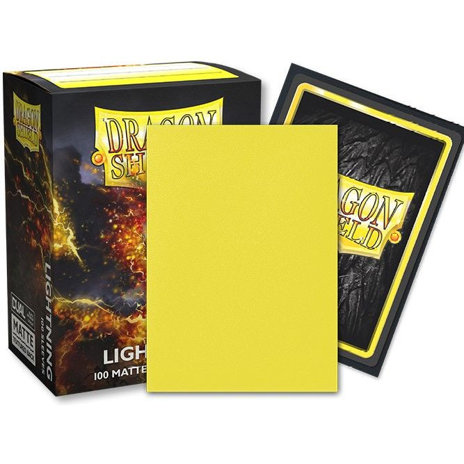 Dragon Shield - Sleeves - Standard Size Dual Matte Lightning Yellow Ailia (100)