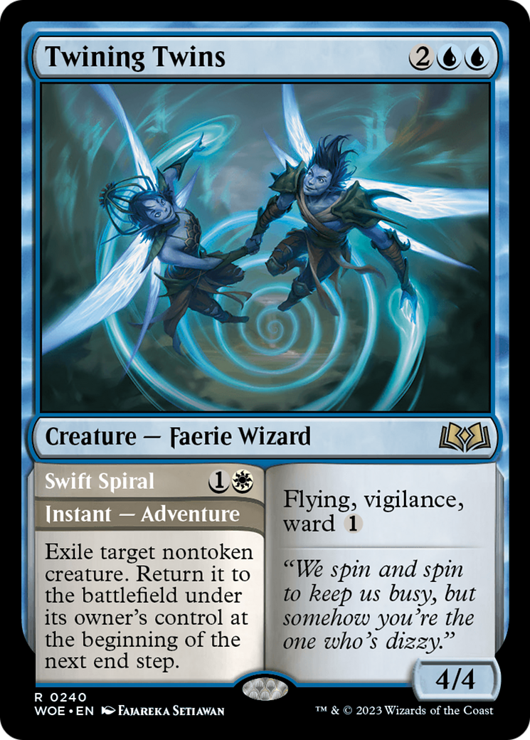 Twining Twins // Swift Spiral [Wilds of Eldraine]