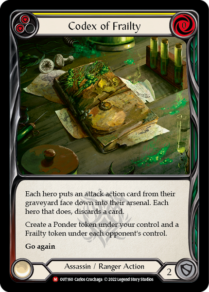Codex of Frailty [OUT160] (Outsiders) | Good Games TCG