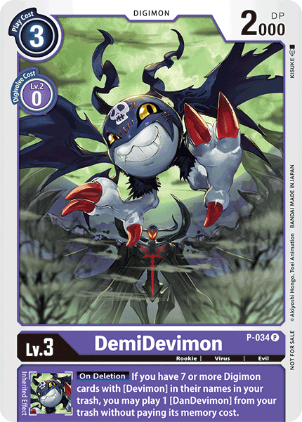 DemiDevimon [P-034] [Promotional Cards] | Good Games TCG