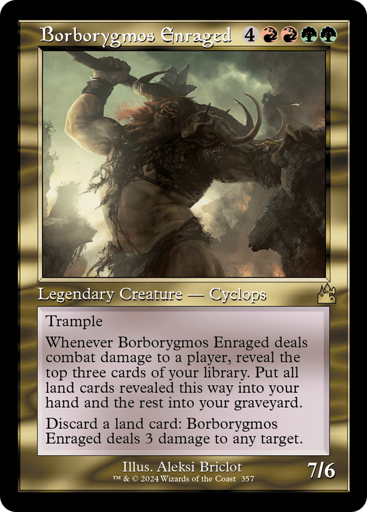 Borborygmos Enraged (Retro Frame) [Ravnica Remastered] | Good Games TCG