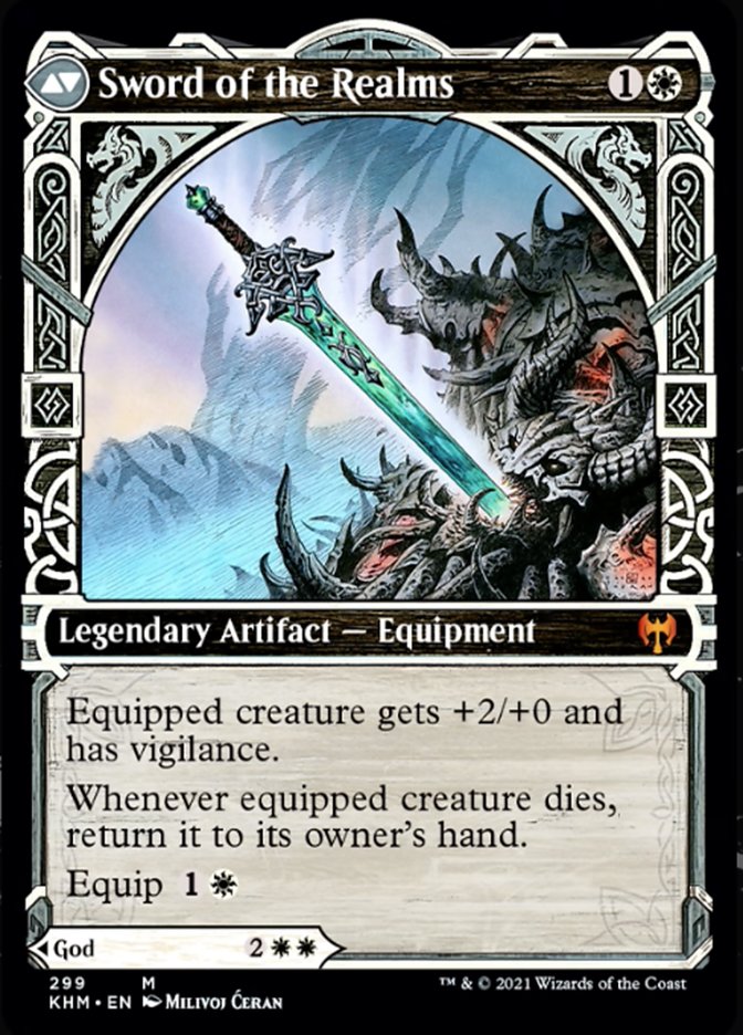 Halvar, God of Battle // Sword of the Realms (Showcase) [Kaldheim