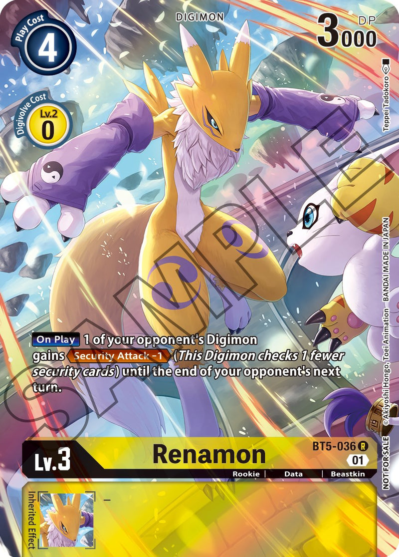 digimon renamon card Game - EX08 - Chain of Liberation - - (C) look after them as they grow and digivolve Digimon Chain of Liberation Rare