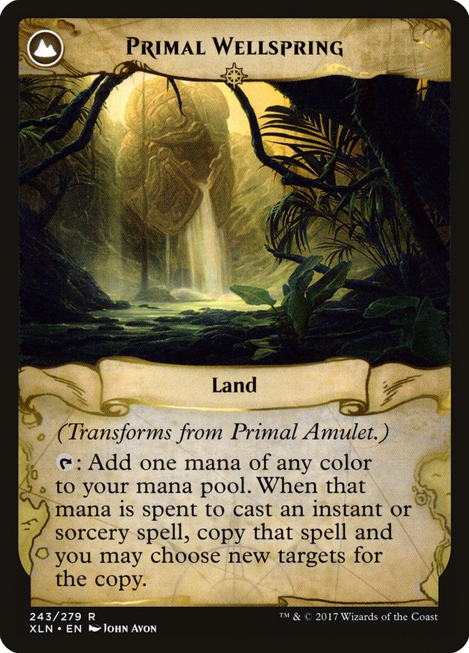 Primal Amulet // Primal Wellspring [Ixalan] | Good Games TCG