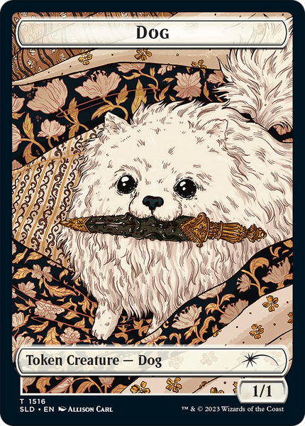 Dog // Cat Double-Sided Token [Secret Lair Commander Deck: Raining
