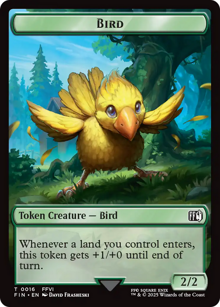 Bird (0016) // Wizard (0014) Double-Sided Token [FINAL FANTASY Tokens ...