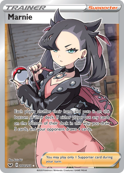 Marnie (200/202) [Sword & Shield: Base Set] | Good Games TCG