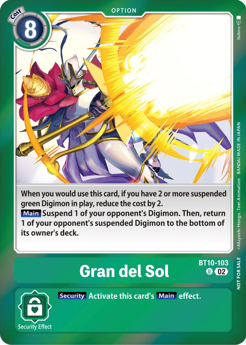 Gran del Sol [BT10-103] (Event Pack 5) [Xros Encounter Promos] | Good Games  TCG