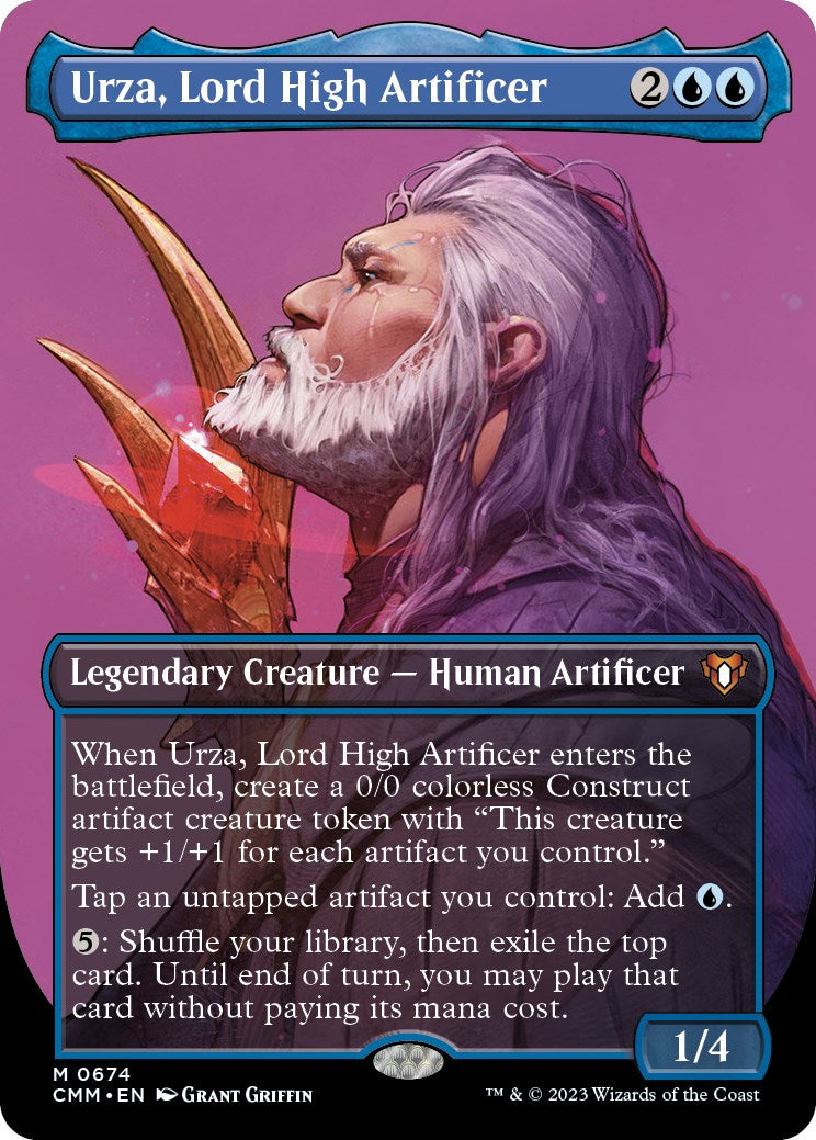 Urza, Lord High Artificer (Borderless Profile) [Commander Masters]