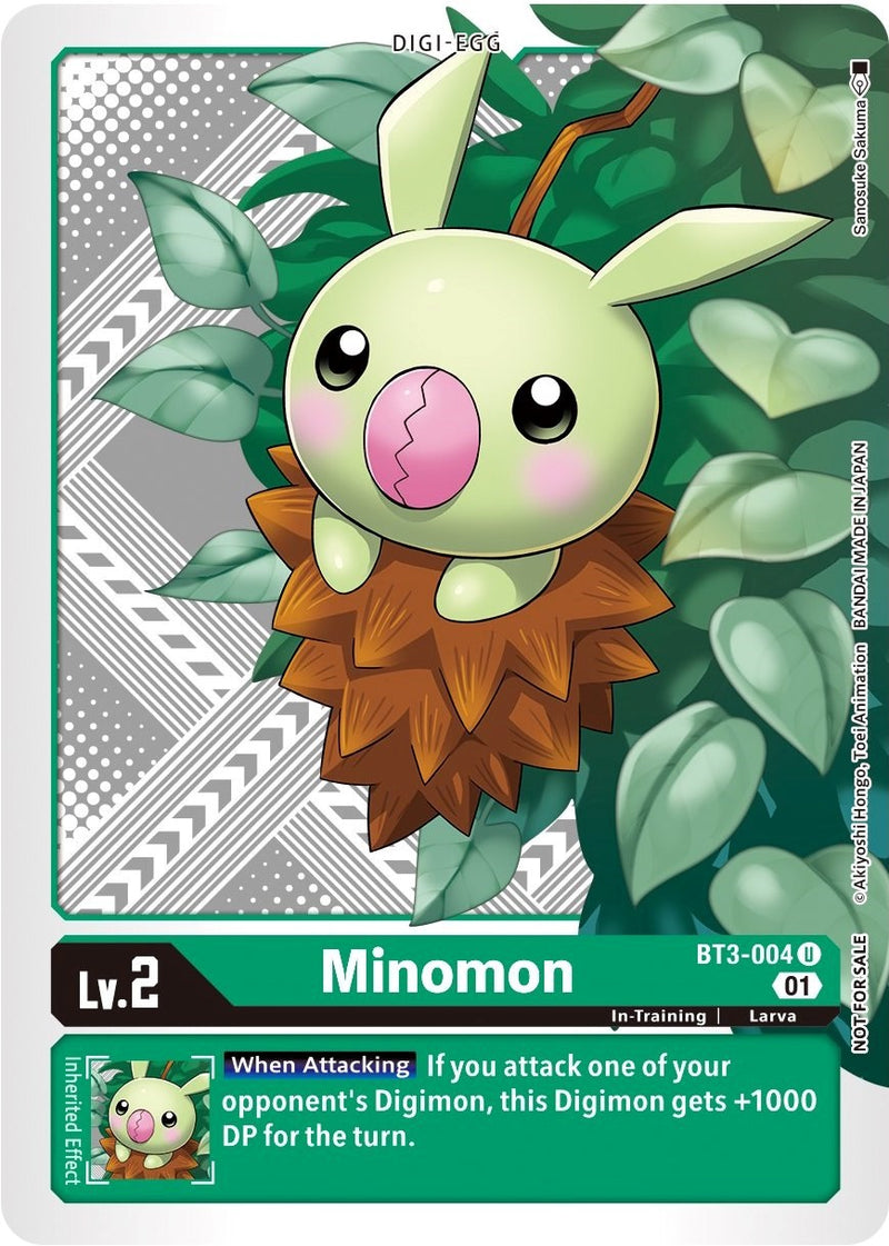 Minomon [BT3-004] (Winner Pack Xros Encounter) [Release Special Booster  Promos]