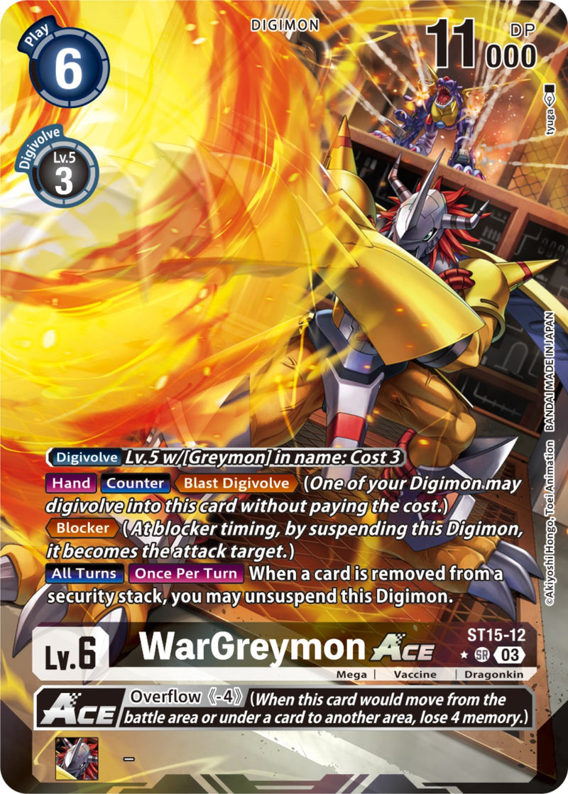 wargreymon digimon card game (EX12-017) ALT WarGreymon Super Rare Alternative Art Mint Digimon Card Lvl Digimon TCG: Official WarGreymon Playmat