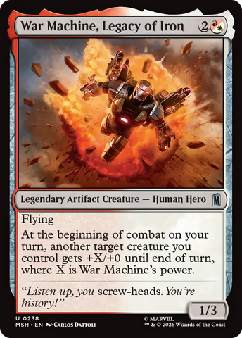 War Machine, Legacy of Iron [Marvel Super Heroes]