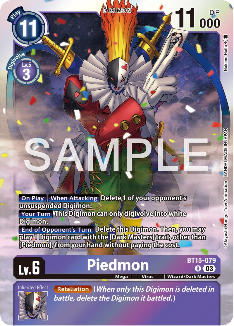 digimon exceed apocalypse card list price Piedmon [BT15-079] [Exceed Apocalypse]