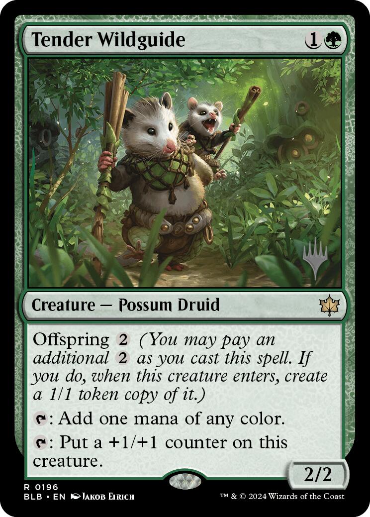 Tender Wildguide (Promo Pack) [Bloomburrow Promos]