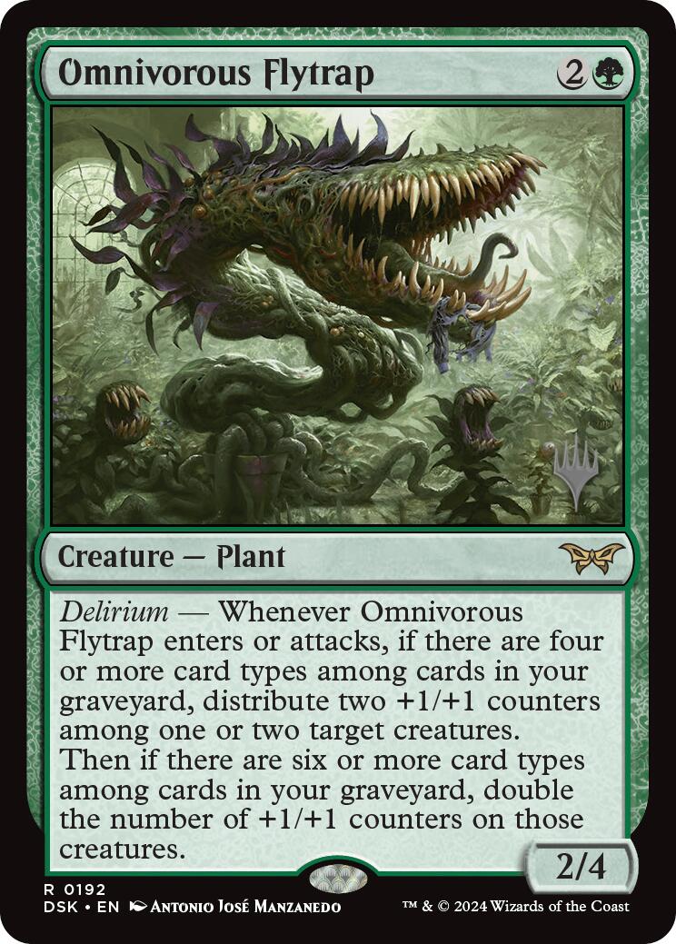 Omnivorous Flytrap (Promo Pack) [Duskmourn: House of Horror Promos]