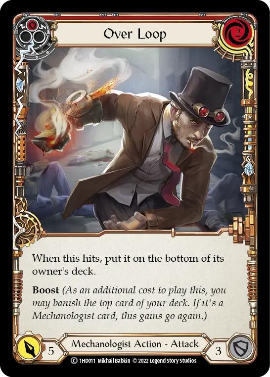 Over Loop (Red) [1HD011] (History Pack 1 Dash Blitz Deck)