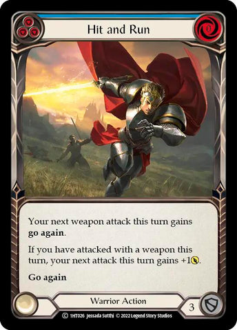 Hit and Run (Blue) [1HT026] (History Pack 1 Dorinthea Blitz Deck)