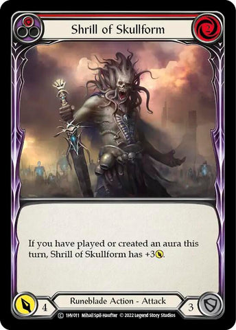 Shrill of Skullform (Red) [1HV011] (Historic Pack 1 Blitz Deck Viserai)