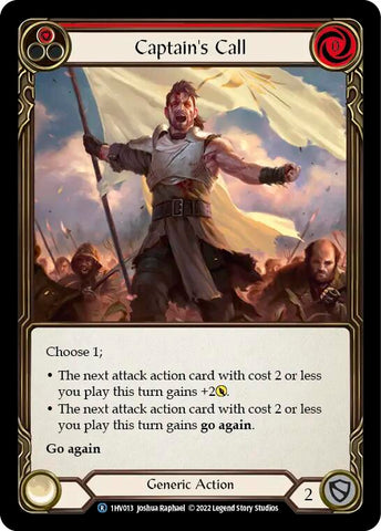 Captain's Call (Red) [1HV013] (Historic Pack 1 Blitz Deck Viserai)
