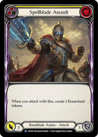 Spellblade Assault (Yellow) [1HV019] (Historic Pack 1 Blitz Deck Viserai)