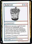 Bucket List [Mystery Booster Playtest Cards]