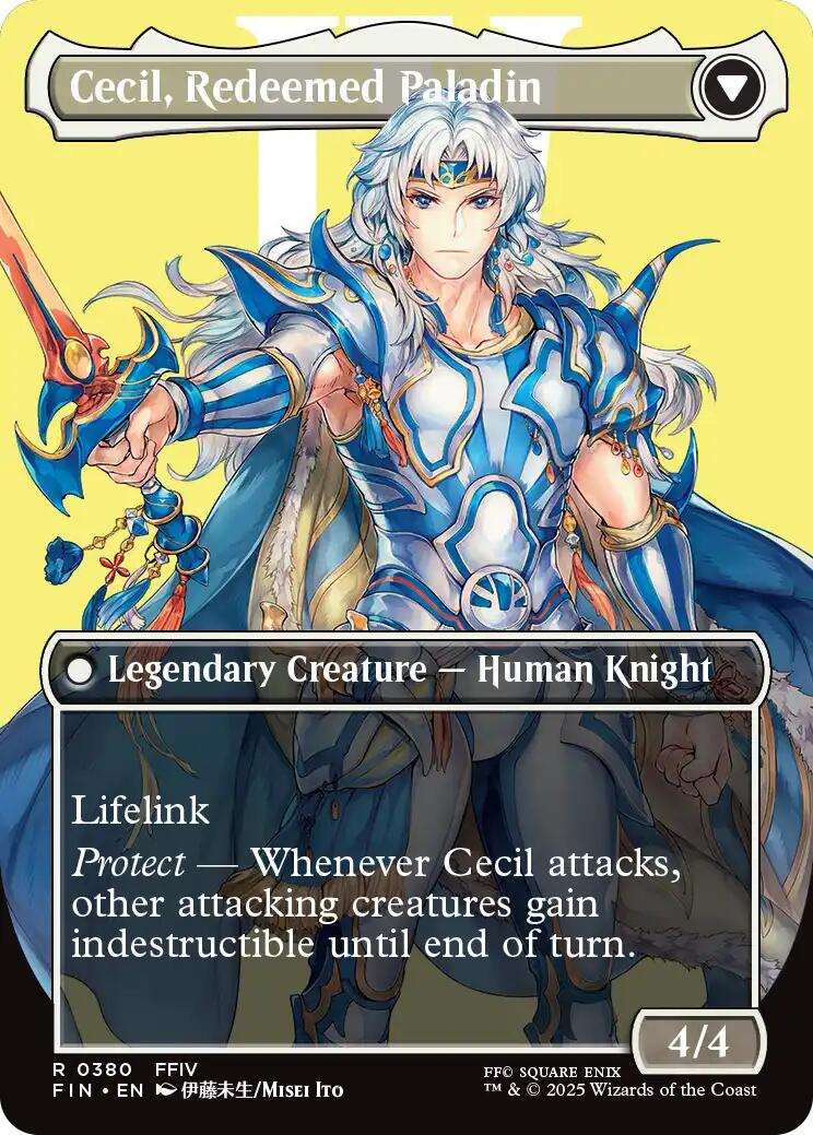 Cecil, Dark Knight // Cecil, Redeemed Paladin (Borderless) [FINAL