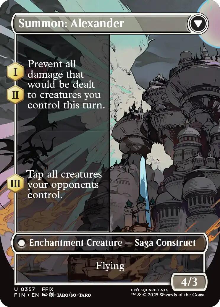 borderless final fantasy mtg Magic: The Gathering You may cast artifact spells from your graveyard by paying 3 life in addition to paying their other costs Magic the Gathering Final Fantasy