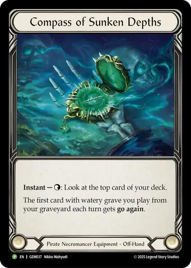 Compass of Sunken Depths [GEM037] (GEM Pack 2) Cold Foil | Good Games TCG